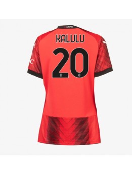 AC Milan Pierre Kalulu #20 Heimtrikot für Frauen 2023-24 Kurzarm